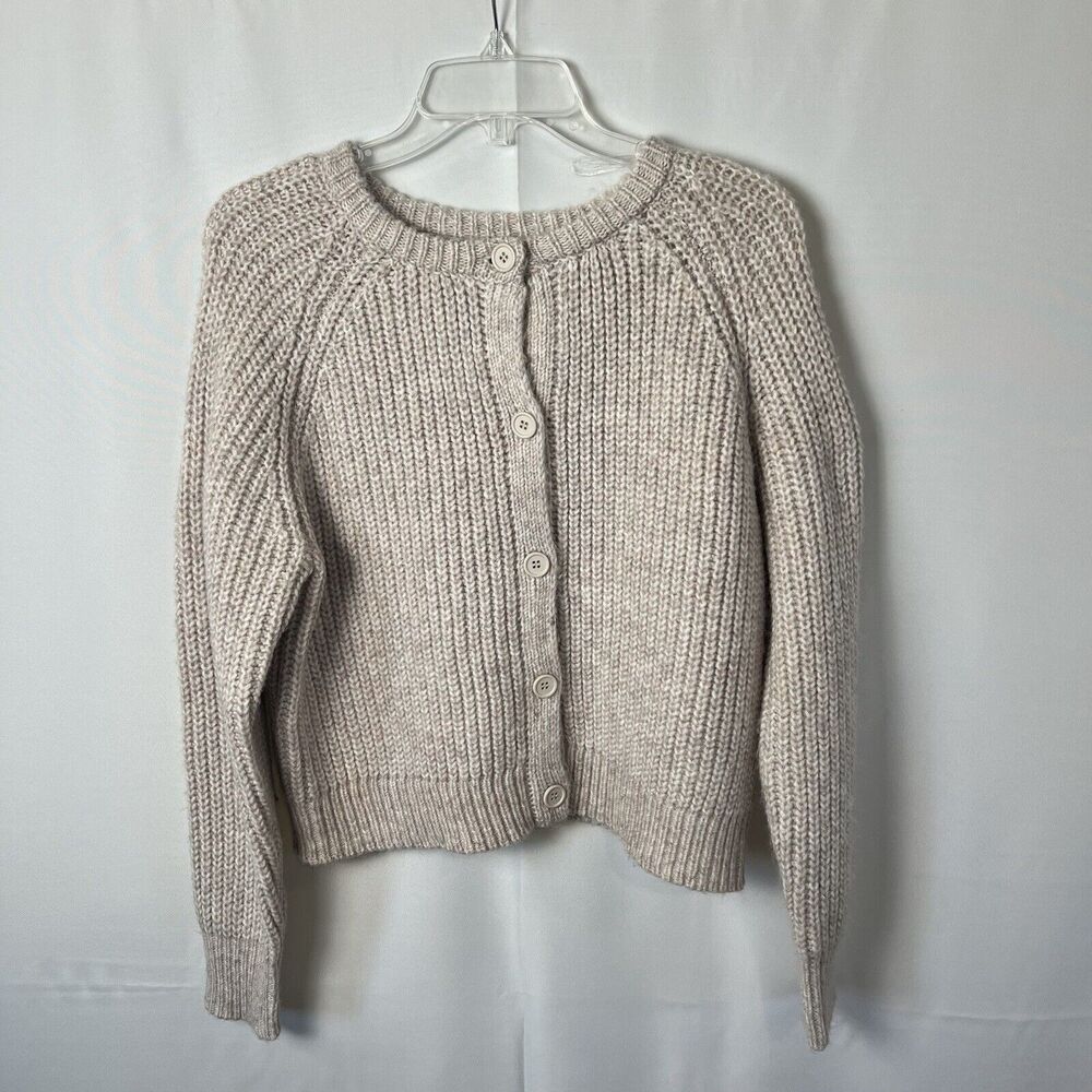 Hazel Moon NWT BeigeButton Up Cardigan Sweater Size Large